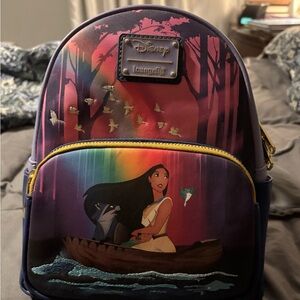 Loungefly Disney Pocahontas Backpack - Purple and Multicolor